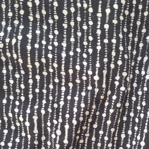 Garnet Hill Black & White Tassle-Tie Knit Dress - Size M - Picture 4 of 8